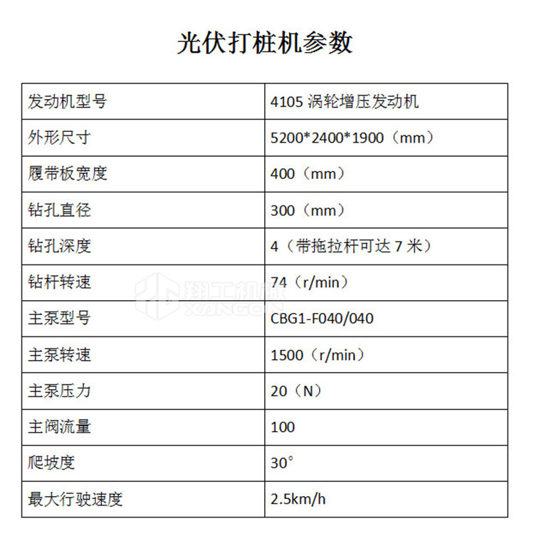 履帶式光伏打樁機